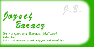 jozsef baracz business card